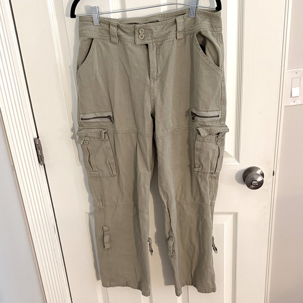 Khaki Green Cargo Pants